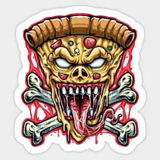 Pizza Zombie Sticker